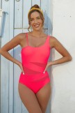 Red One Shoulder OnePiece Swimsuit
