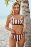 Palm Bay Striped Bikini Set