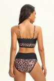 Leopard Print High Waist Bikini Set