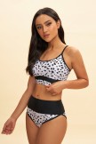 Active Leopard Print High Waist Bikini Set
