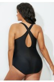 Lines Front XBack Tank OnePiece Swimsuit